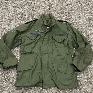 US Air Force Green Military Jacket size small